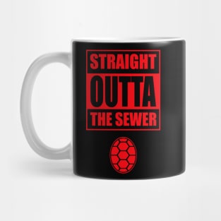 Straight Outta the Sewer RED Mug